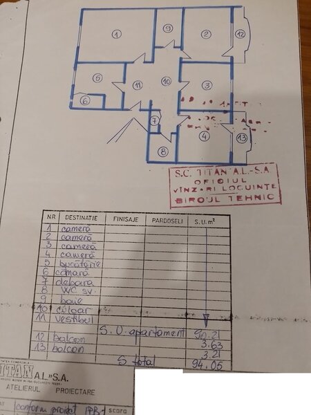 Nerva Traian, vanzare ap. 4 camere,